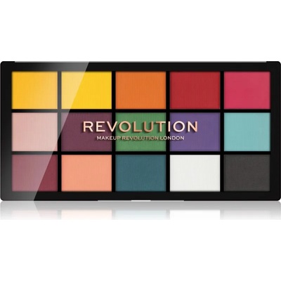 Makeup Revolution Reloaded палитра от сенки за очи цвят Marvellous Mattes 15x1, 1 гр