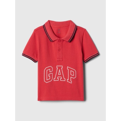 GAP 408362-01 dětské polo tričko s logem červená