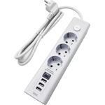 Well 3 Plug + 3 USB 3 m Switch (EXTS-3S3M-USBC4-WL)