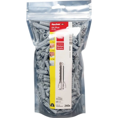 Fischer 567922 SX Plus sada hmoždinek 40 mm 6 mm 240 ks