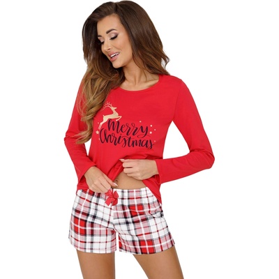 Donna Дамска пижама Piama-Merry-II-12-Red-CzerwonyV-58960-Czerwony - Бордо, размер 42