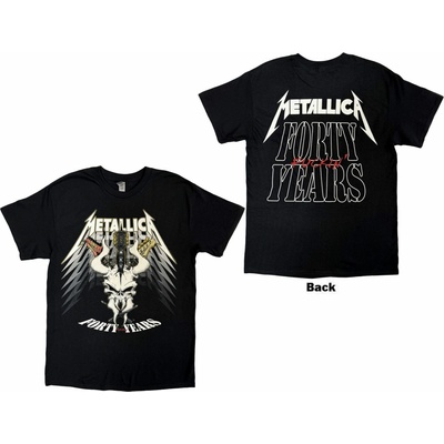 NNM metal tričko Metallica 40th Anniversary Forty Years čierne