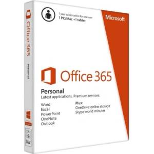 Microsoft 365 Personal English EuroZone Subscr 1YR Medialess P6 (OFFICE 365 PERSONAL EDITION)