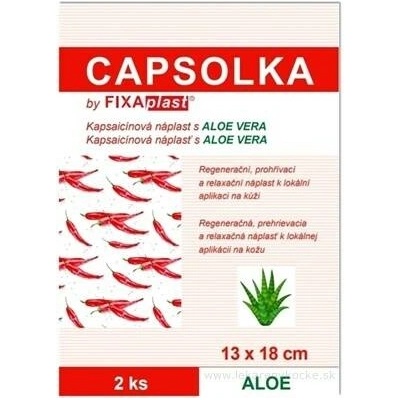 ALFA VITA s.r.o. CAPSOLKA hřejivá kapsaicinová náplast s ALOE VERA 2 ks