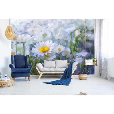 DIMEX ART Самозалепваща се флизелинова фототапета картина - маргаритки 375 x 250 см