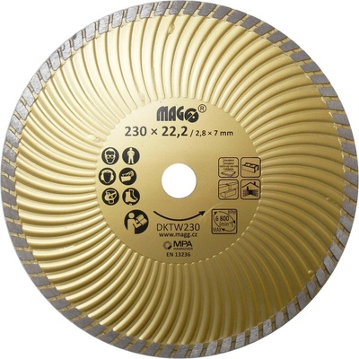 MAGG Diamantový kotúč TURBO-W 230 x 22,2 mm