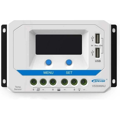 EPEVER Regulátor nabíjania PWM EPEVER VS1024AU 12-24V 10A 2xUSB
