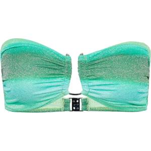 Seafolly Дамско бикини горнище Seafolly Women's Spectrum Trim Front Bandeau Bikini top - Jade - размер 32 (EU) (150-5091-0211)
