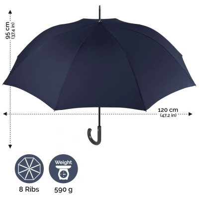 Мъжки автоматичен голф чадър Perletti Technology 21669/728, Многотъмносин