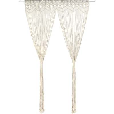 vidaXL Завеса макраме, 140x240 см, памук (323976)