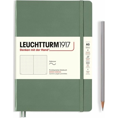 Olive Softcover Medium A5 dotted