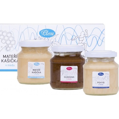 JaHan Pleva medy mateří kašička, guarana a pohyb v medu 3 x 170 g