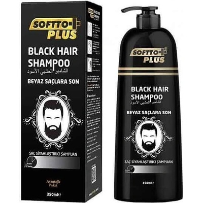 Softto PLUS Soffto PLUS Шампоан оцветител за черна коса, 350мл