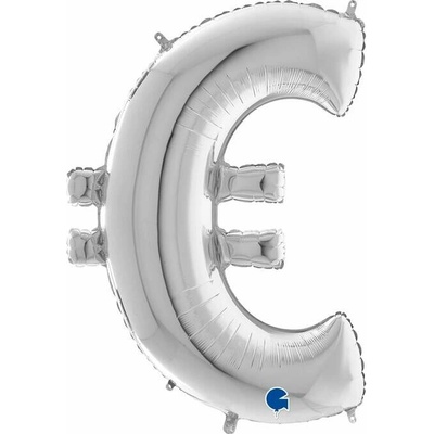 Foliový symbol Zavináč @ stříbrný 102 cm