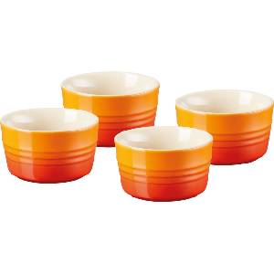 Le Creuset Формички за печене и сервиране Le Creuset 8 см огненооранжеви 4 бр (79109100900000)