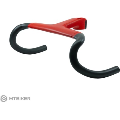 BMC ICS Carbon Aero integrovaná řidítka, 360/420 mm 120 mm, červená
