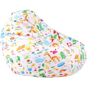 Pufrelax Пуф круша 520л. , Nirvana Gigant - A Colourful World, Водоустойчив, Перящ се калъф, Пълнеж от Полистиролни перли, принт (PUF-G-NGG-TEXP-LUC)