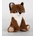 Плюш АМЕК Лисица кафява, детска плюшена играчка 20 см