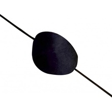 Pirátská páska přes oko černá saténová