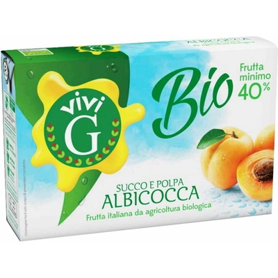 Vivi G marhuľový džús BIO 3 x 200 ml