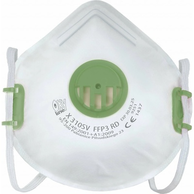 OXYLINE FFP3 X 310 SV RD Filtračná polomaska s ventilom 1 ks
