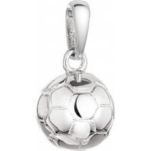 Evolution Group Strieborný prívesok Futbalová lopta 64013