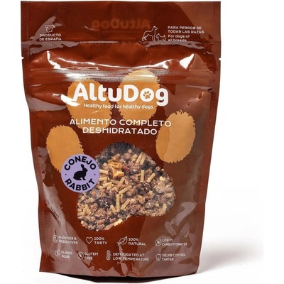 AltuDog ПОСЛЕДНИ БРОЙКИ: Дехидратирана храна за кучета със заешко и ориз AltuDog RABBIT WITH RICE Menu 250G