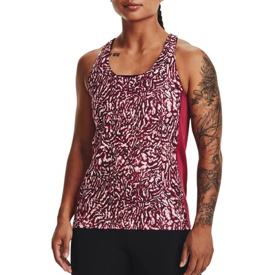 Under Armour Потник Under Armour UA Fly By Printed Tank-PNK Розов Velikost XS