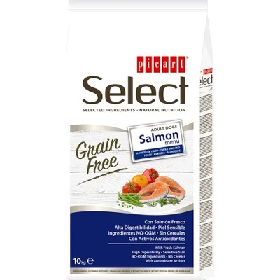 Piensos Picart PICART SELECT GRAIN FREE Salmon висококачествена храна за кучета, над 12 месеца, от всички породи, с прясна сьомга, 10 кг - Испания - 030129-07