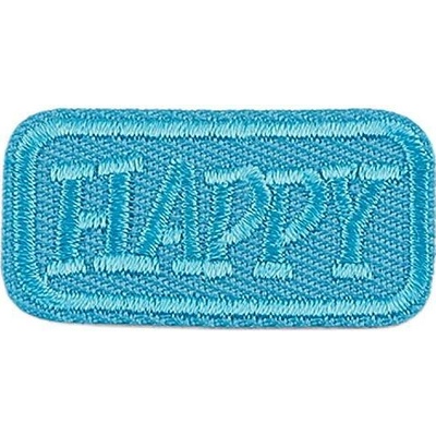 Nažehlovačka Happy Varianta: 6 modrá azuro, Balení: 10 ks