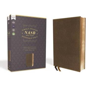Image 1 of Nasb, Single-Column Reference Bible, Leathersoft, Brown, 1995 Text, Comfort Print | Zondervan