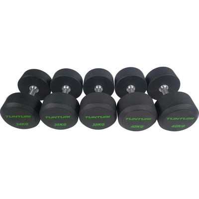 TUNTURI Pro PU Dumbbell 34-42 kg 5 párů