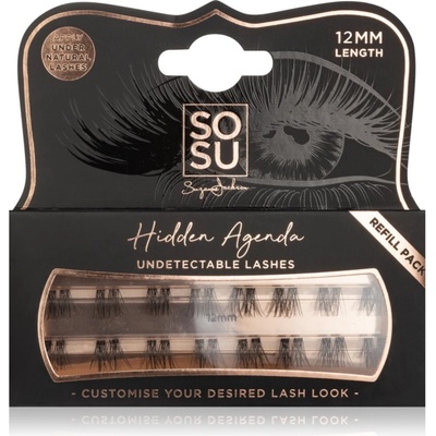 SOSU Cosmetics Hidden Agenda Undetectable Lashes лепящи снопчета мигли без възли 12 mm
