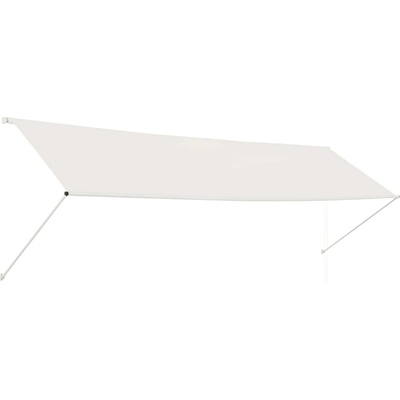 vidaXL Zatahovací markýza 400 x 150 cm krémová