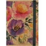 Ecolux A4 wing briefcase with elastic band Passion Flowers MIX
