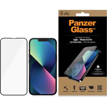 Image 1 of Panzer Стъклен протектор PanzerGlass за Apple Iphone 13 / 13 Pro 6.1 CaseFriendly, Antibacterial, Pro - Черен