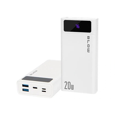 BLOW Преносима батерия Powerbank 20000mAh QC+PD 20W + светкавица PB20E (81-148#)