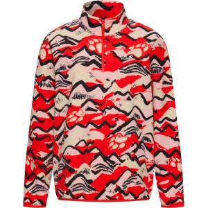 Jack Wolfskin Дамски поларен пуловер Jack Wolfskin Women's Paw Era 100 Print Halfzip Fleece jumper - Mountain Paw Siren Red (105-7189-0312)