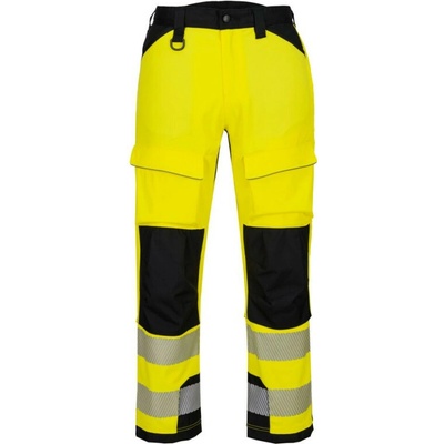 PortWest HI-VIS PW3 HARNESS T142 pánské reflexní kalhoty do postroje žlutá/černá