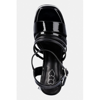 Koi Footwear Сандали Koi Footwear Dynasty All Black Platform Strappy Heels (Dynasty)