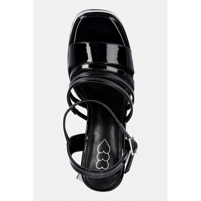 Koi Footwear Сандали Koi Footwear Dynasty All Black Platform Strappy Heels (Dynasty)