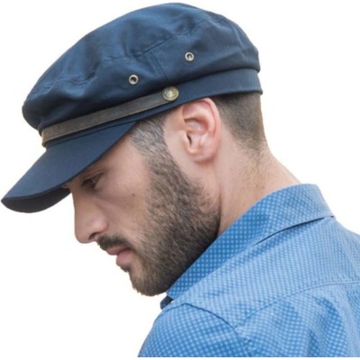 KRUMLOVANKA Černá námořnická kapitánka-Fisherman style Herrigbone Ba-33443160-500