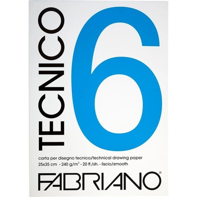 Fedrigoni Блок за рисуване Tecnico, A4, 220 g/m2, гладък, под (1575120021)