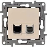 Legrand Розетка RJ11+RJ45 cat. 6 UTP без крачета цвят крем Niloe /до изчерпване/ - 664872 (664872)