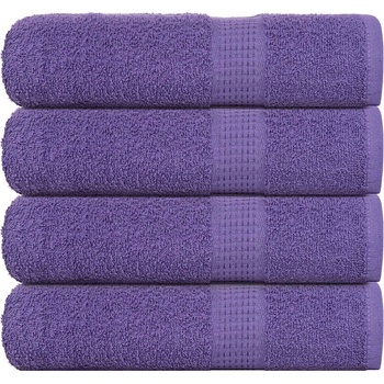 vidaXL Кърпи за баня 4 бр лилави 100x150 см 360 gsm 100% памук (136885)