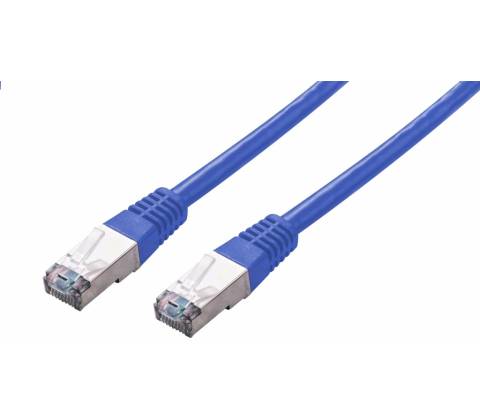 C-Tech CB-PP5F-2B patch, Cat5e, FTP, 2m, modrý