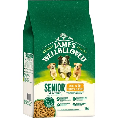 James Wellbeloved Senior Dog Hypoallergenic krocaní s rýží 12 kg