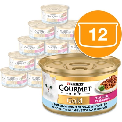 Gourmet Gold mořské ryby v omáčce 12 x 85 g