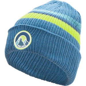 Trollkids Детска зимна шапка (beanie) Trollkids Kid's Spitsbergen Cap Beanie - Nordic Blue / Glow Green / Mystic Blue - размер 48-52 cm (904-4573-0511)