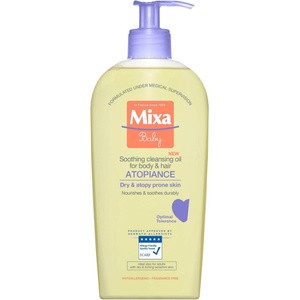 Mixa Baby Atopicalm Бебешко олио за измиване на коса и тяло 250 мл